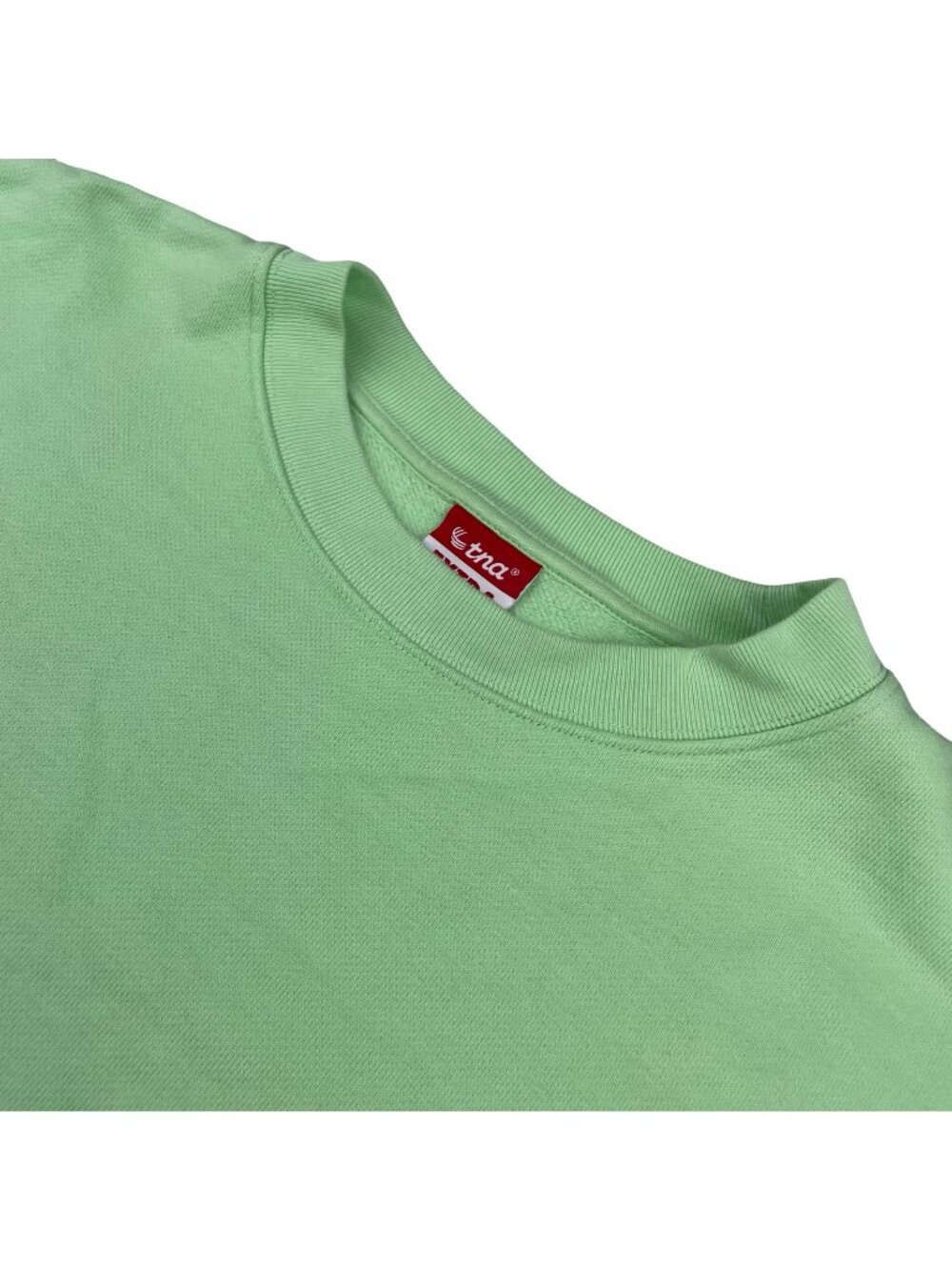 Tna Men's Extra Fleece Crewneck Pullover Sweatshirt Green • Size 1 | Large